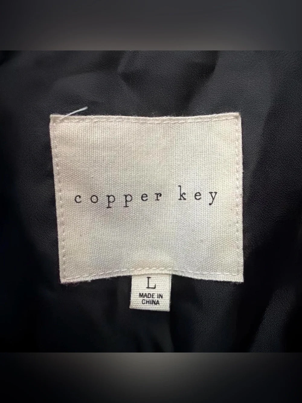 Copper Key Black Kids Vest with Orange Trim